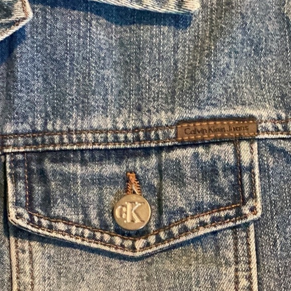 Calvin Klein Denim Jean Jacket T37* 42725 - Picture 4 of 5